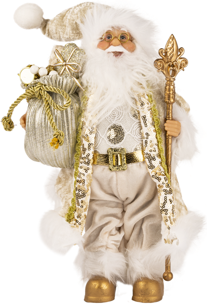 Изображение Дед мороз 30см Макси тойз в золотой шубе с подаркам Макси Тойз , 1 шт