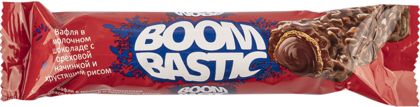 Изображение Батончик в молочном шоколаде Бумбастик ореховый крем рис Шолен м/у, 32 г