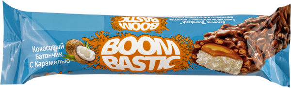 Изображение Батончик в молочном шоколаде Бумбастик кокос карамель рис Шолен м/у, 35 г