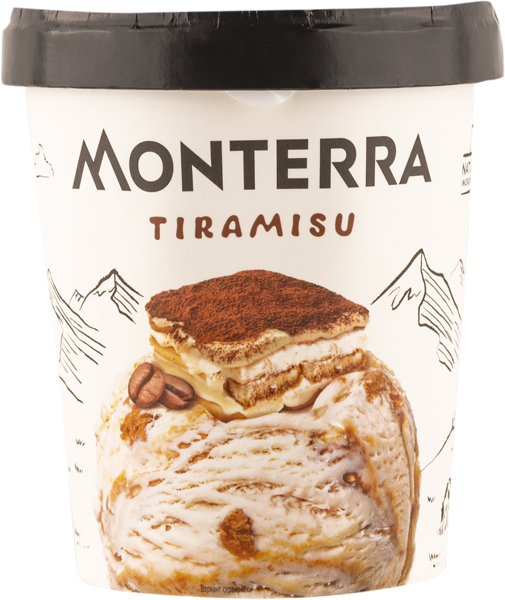 Изображение Мороженое Монтерра тирамису Фронери Рус к/у, 277 г
