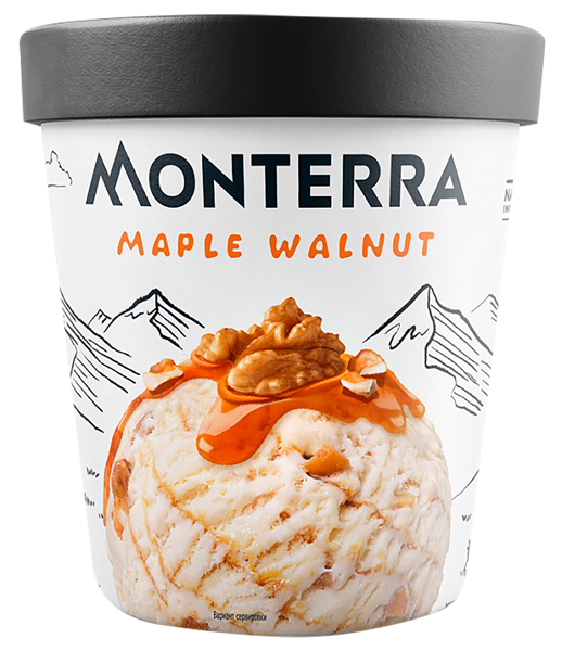 Изображение Мороженое Монтерра грецкий орех Фронери Рус к/у, 298 г