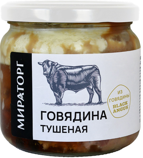 Изображение Говядина Мираторг тушеная Брянская МК с/б, 350 г