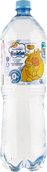 Изображение Вода для детей Черноголовка Бэйби артезианская питьевая Аквалайф п/б, 1,5 л