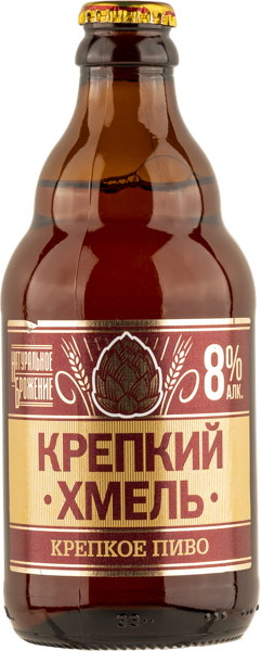 Изображение Пиво светлое Лагер 8,0% Крепкий Хмель крепкое Завод Трехсосенский с/б, 0,45 л