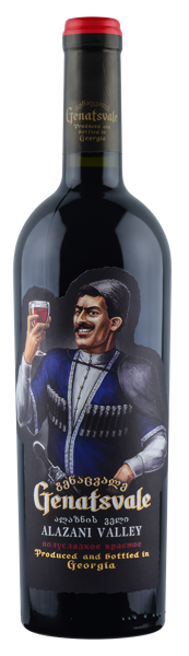 Изображение Вино красное п/сл Саперави Алазанская Долина генацвале Бесини с/б, 0,75 л