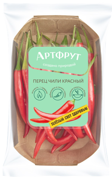 Изображение Овощ Артфрут перец чили красный  лоток, 50 г
