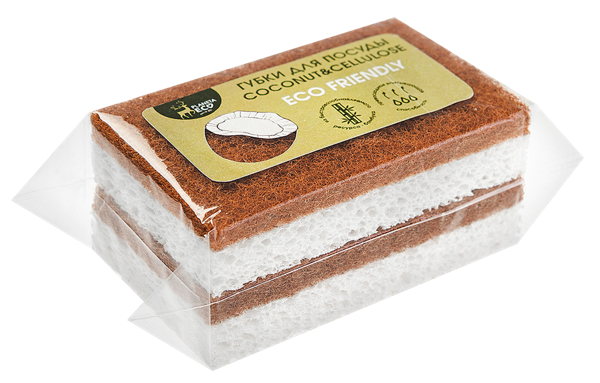 Изображение Губка для посуды Юл Лав планета эко целлюлоза Юл Лав м/у, 2 шт