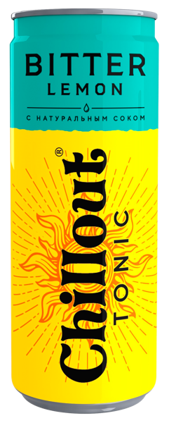 Изображение Напиток газ Чиллаут биттер лимон Аквалайф ж/б, 0,33 л