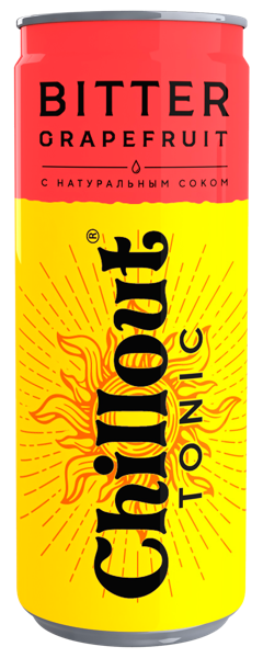Изображение Напиток газ Чиллаут биттер грейпфрут Аквалайф ж/б, 0,33 л