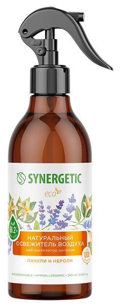 Изображение Освежитель воздуха Синергетик БИО пачули и нероли Синергетик п/у, 380 мл