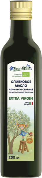 Изображение Масло с 6 мес оливковое Флер Альпин БИО e.v. Суд Италия Срл с/б, 250 мл