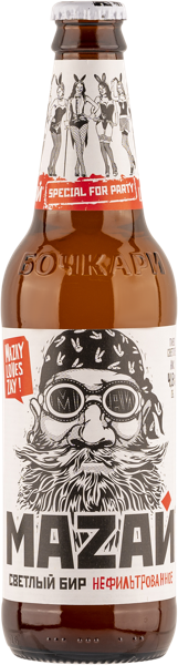 Изображение Пиво светлое Лагер 4,8% н/ф Мазай Бочкаревский ПЗ с/б, 0,44 л