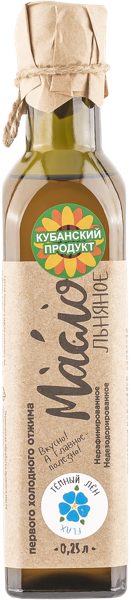 Изображение Масло льняное Поздний завтрак Поздний завтрак с/б, 250 мл