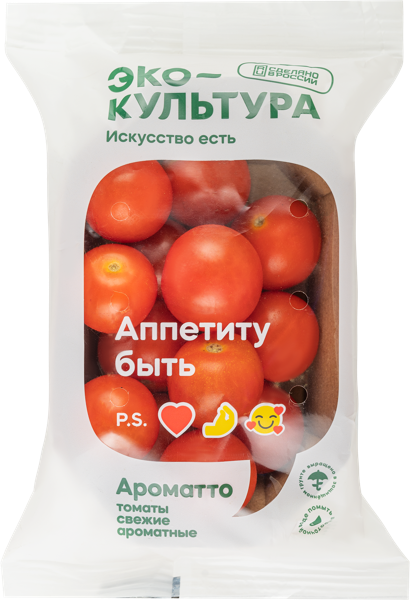 Изображение Овощ Томат черри красный круглый Эко-Культура лоток, 250 г