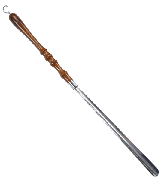 Изображение Рожок для обуви 85см Гуин хромированная сталь бук Коринец ИП , 1 шт