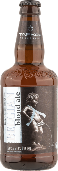 Изображение Пиво светлое Лагер 6% н/ф Таркос блонд эль Таркос с/б, 0,45 л