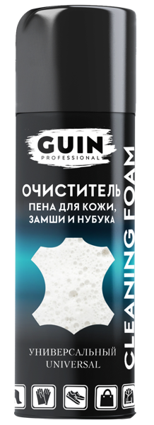 Изображение Очиститель для обуви Гуин пена универсальный СЗК ВЭЛВ ж/б, 250 мл