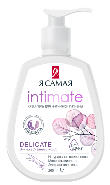 Изображение Гель для интимной гигиены Я самая интимейт деликатный уход Коттон Клаб п/у, 265 мл