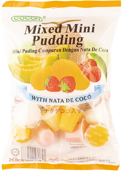 Изображение Пудинг фруктовый Кокон мини ассорти Кокон Фуд п/б, 375 г