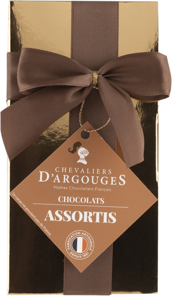 Изображение Конфеты в шоколаде Ле Шевалье Де Аргуж ассорти с бантом Ле Шевалье Де Аргуж кор, 185 г