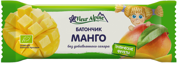 Изображение Батончик с 3-х лет Флер Альпин БИО манго Фреш энд Драй м/у, 20 г