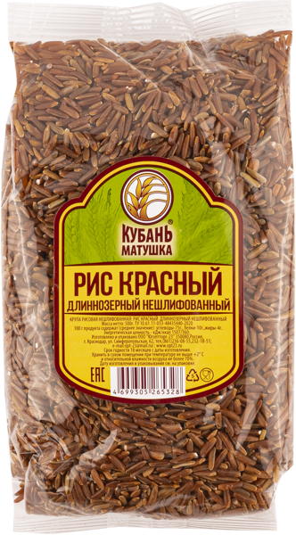 Изображение Рис красный Кубань матушка длиннозерный Югоптторг-23 м/у, 500 г