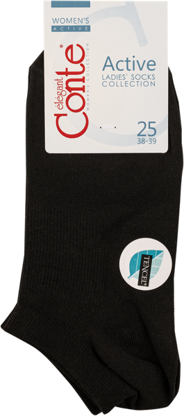 Изображение Носки размер 38-39 женские Конте 15С-77СП черные Конте СПА к/у, 1 пара