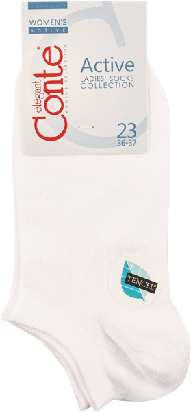 Изображение Носки размер 23 женские Конте 15С-77СП актив белые Конте СПА м/у, 1 пара