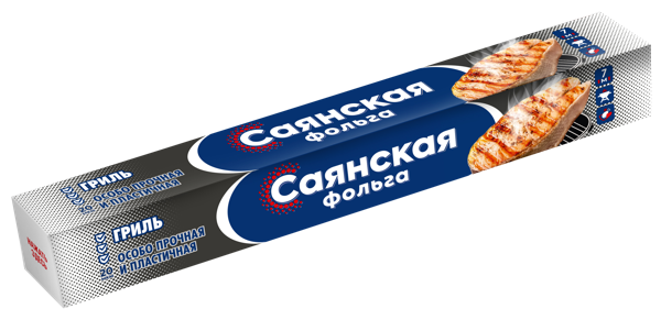 Изображение Фольга 7м*29см для запекания Саяна гриль особо прочная Русал к/у, 1 шт