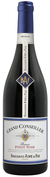 Изображение Вино красное сухое стиль №2 Пино Нуар Бургундия гран консилье Бушар Эне и Фис с/б, 0,75 л