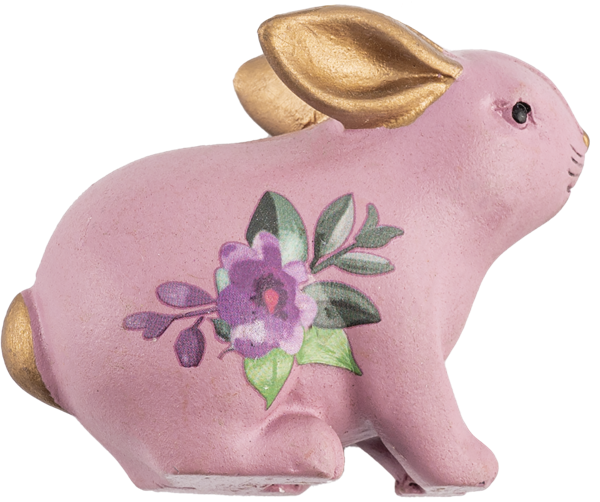 Изображение Елочное украшение 7*6,5см Мэджик Тайм сиреневый заяц Феникс Презент , 1 шт