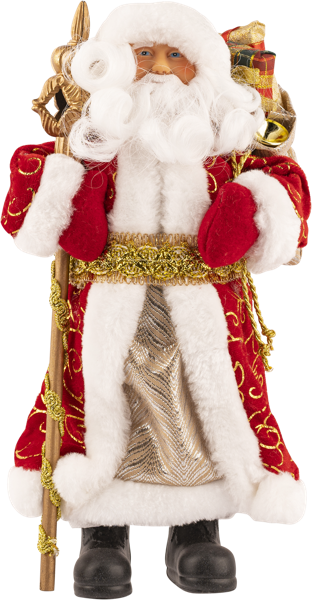 Изображение Дед мороз 31,5см Мэджик Тайм в красной шубке Феникс Презент , 1 шт