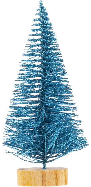 Изображение Елочка 12см на подставке Мэджик Тайм синяя Феникс Презент , 1 шт