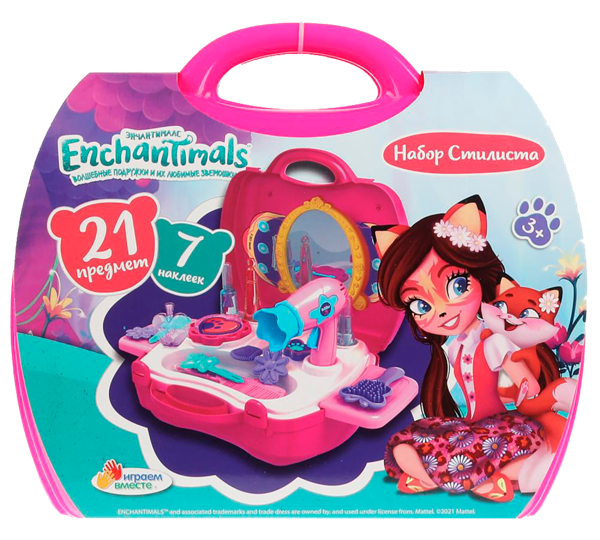 Изображение Набор стилиста чемодан Инчантималс играем вместе Шанту Сити п/у, 1 шт