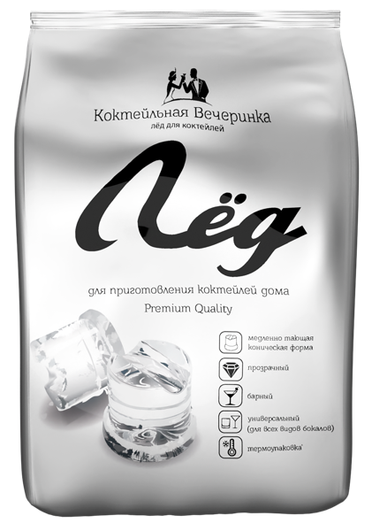 Изображение Лед для коктейлей Коктейльная вечеринка Яковлев м/у, 1 КГ