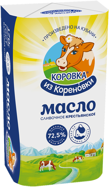 Изображение Масло 72,5% сливочное Коровка из Кореновки крестьянское Кореновский МКК м/у, 170 г