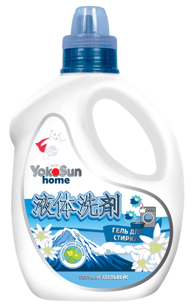 Изображение Средство для стирки жидкое Йокосан горный эдельвейс универс Азия Лайф п/у, 2,1 л