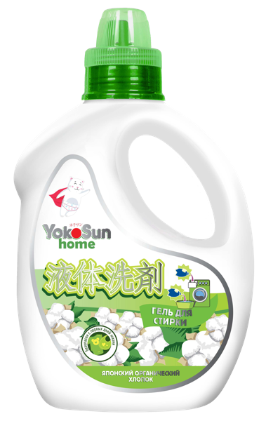 Изображение Средство для стирки жидкое Йокосан японский хлопок универсал Азия Лайф п/у, 2,1 л