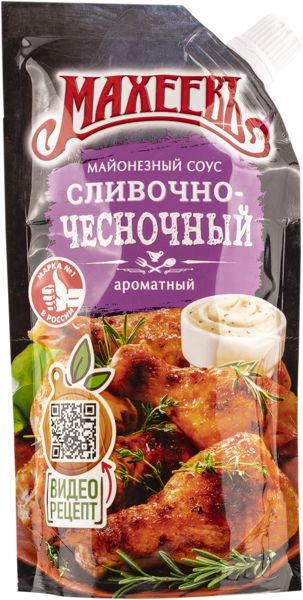 Изображение Соус майонезный Махеевъ сливочно-чесночный Эссен продакшн м/у, 200 г