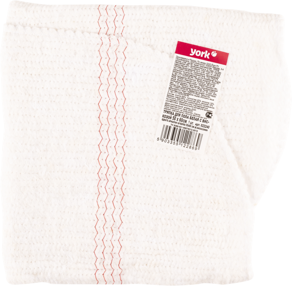 Изображение Салфетка 50*60см для пола Йорк кипельно-белая вискоза Йорк , 1 шт