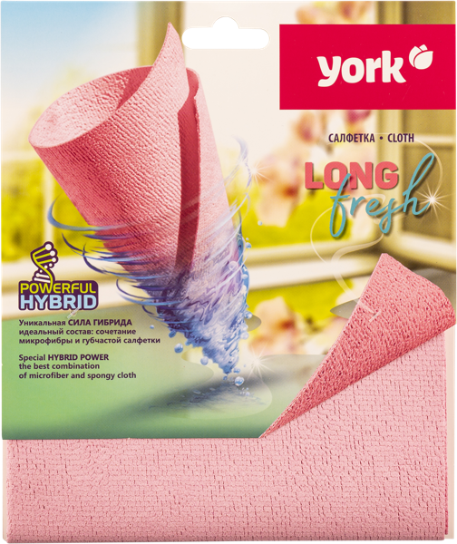 Изображение Салфетка 30*35см универсальная Йорк лонгфреш микрофибра Йорк , 1 шт