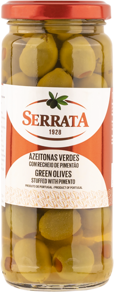 Изображение Оливки с перцем Серрата охибланка зеленые 180/200 Мануэль Серра с/б, 340 г