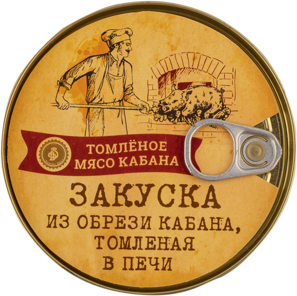 Изображение Мясо кабана Деликатес дичь обрезь томленая Деликатес дичь ж/б, 325 г