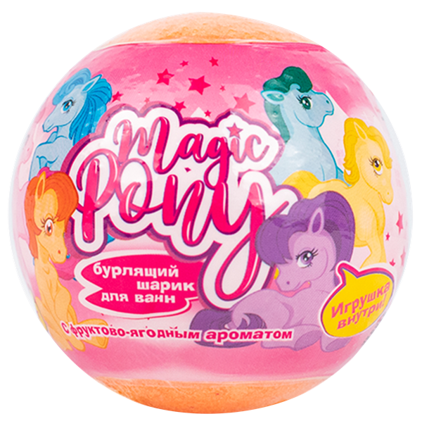 Изображение Гейзер для ванны Мейджик с игрушкой пони Натур Косметикс ТД м/у, 130 г