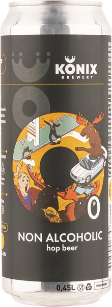 Изображение Пиво безалкогольное 0,05% Мус, Джаст Мус Визит ж/б, 0,45 л