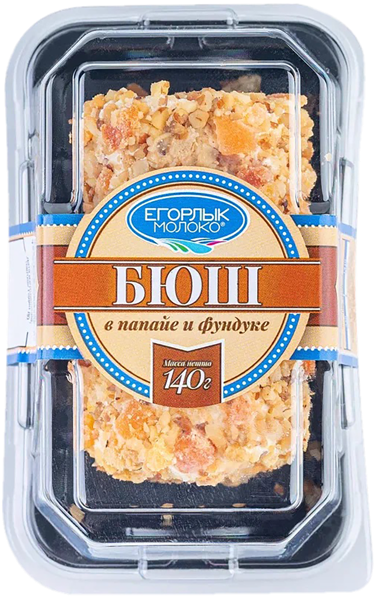 Изображение Сыр 60% Егорлык Молоко бюш папайя фундук Егорлык Молоко п/б, 140 г