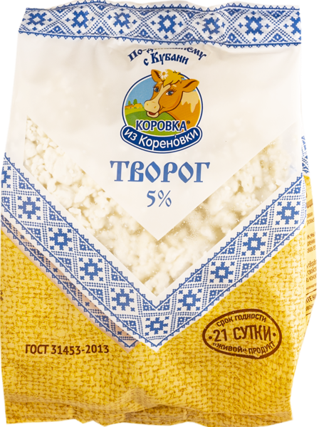Изображение Творог 5% Коровка из Кореновки Кореновский МКК м/у, 300 г