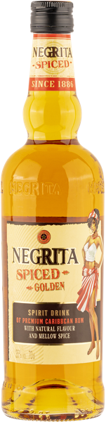 Изображение Ром 1 год золотой Негрита спайсд Бардине с/б, 0,7 л