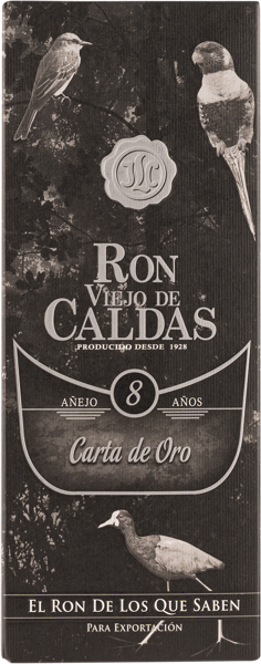 Изображение Ром 8 лет 40% Вьехо де Кальдас карта де оро Ликорера де Кальдас п/у, 0,7 л