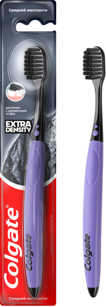 Изображение Зубная щетка средняя Колгейт экстра денсити Колгейт Палмолив п/у, 1 шт